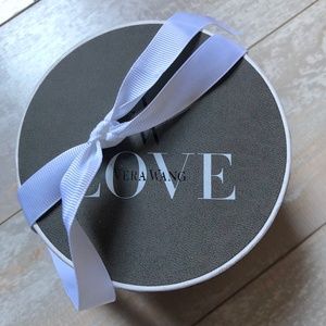 Vera Wang Love Collection Blue Sapphire Anniversary Band in 14K White Gold